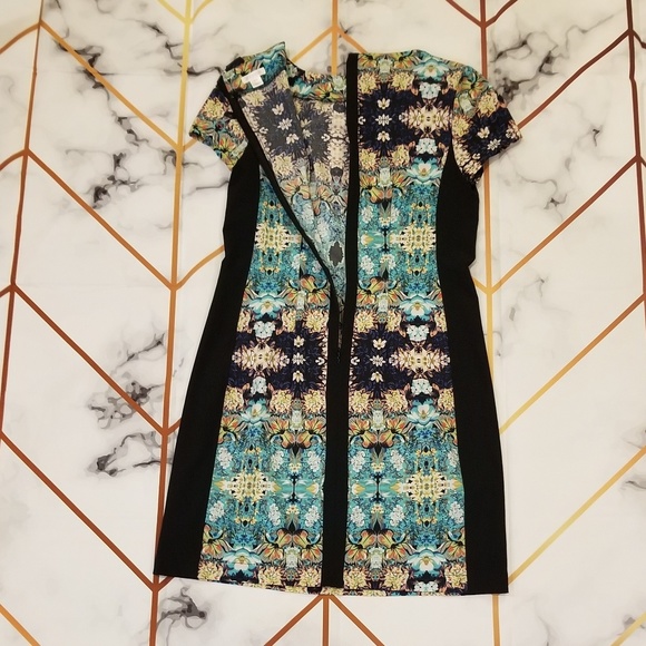 Floral Boho Print Sheath Dress - Picture 2 of 3